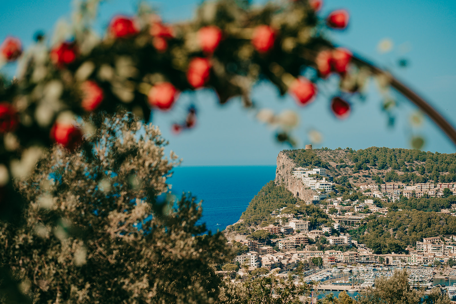 Hochzeit mit Blick über Port de Sóller