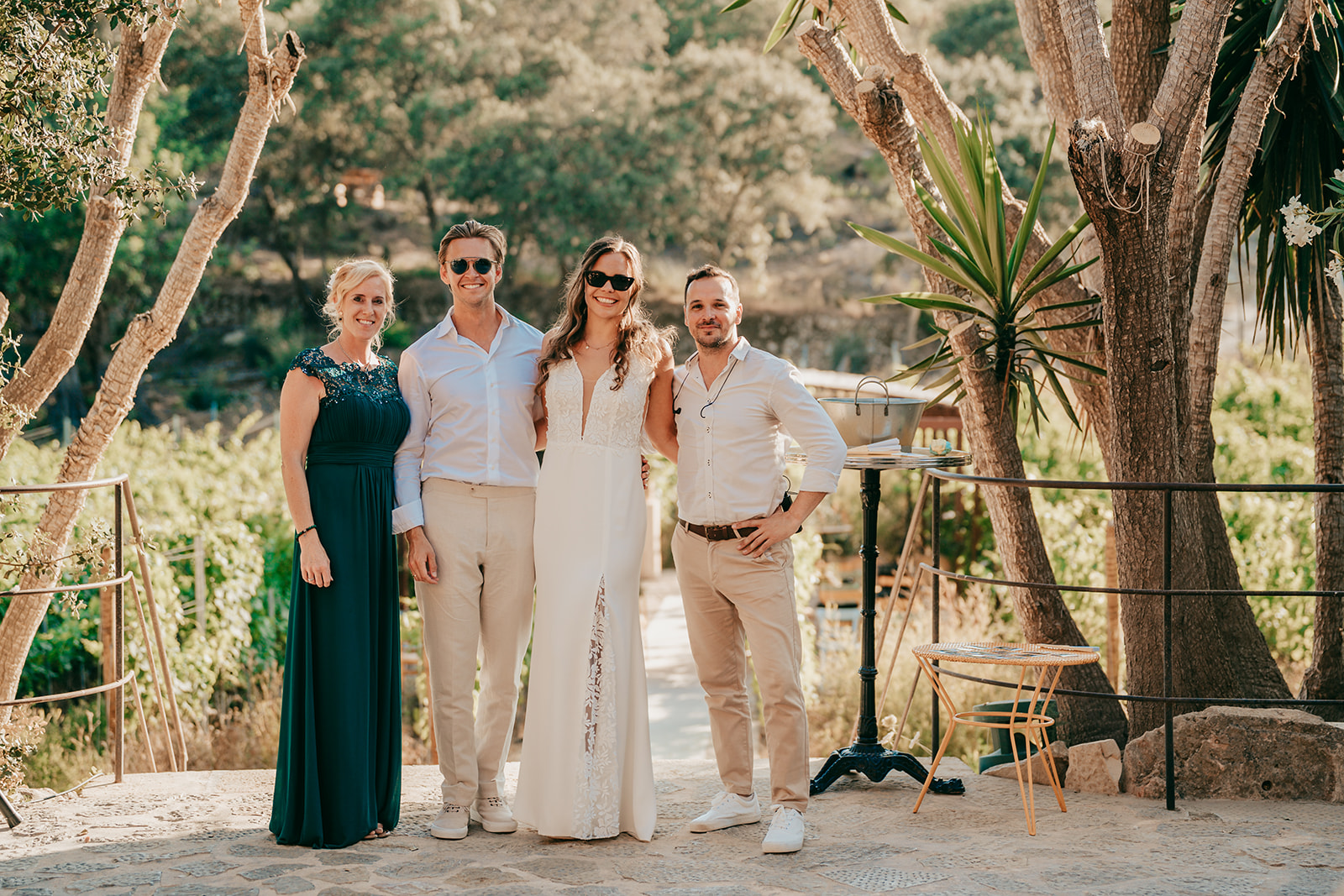 Lara und Kai Gruppenfoto Sandra, Hernán, Lara und Kai