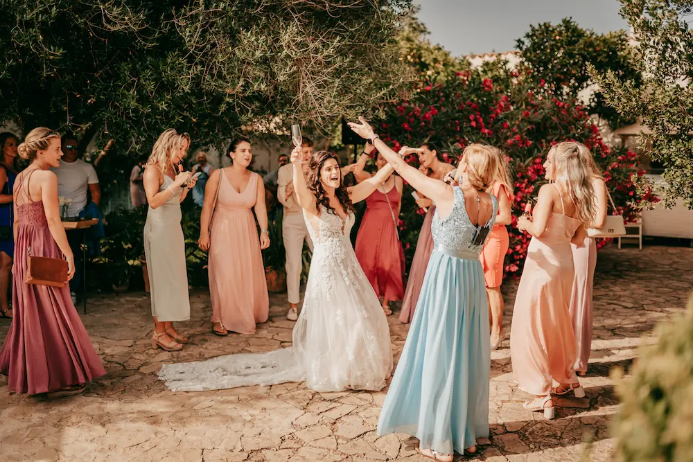 Sektempfang auf Finca Alaiar