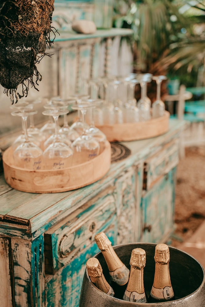 Sektempfang im Patio Träumeria