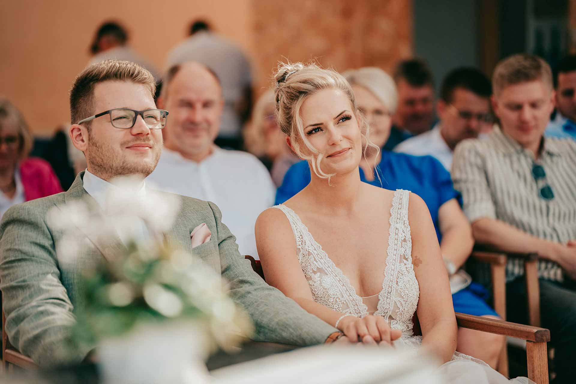 Brautpaar bei der Bodega-Hochzeit auf Mallorca